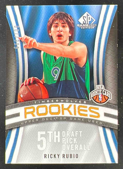 2009-10 SP Game Used #130 Ricky Rubio RC Rookie /399