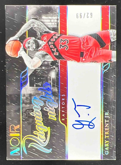 2023-24 Panini Noir Reigning Nights Autograph Gary Trent Jr Auto /99