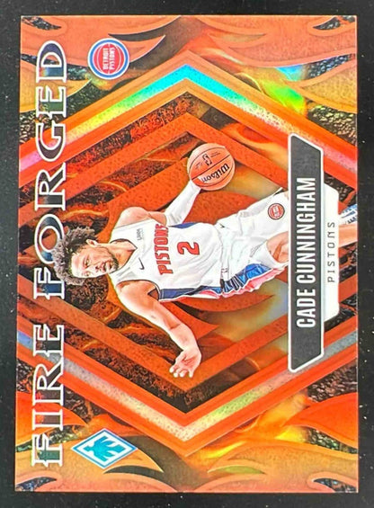2023-24 Panini Phoenix Fire Forged Orange #13 Cade Cunningham /49