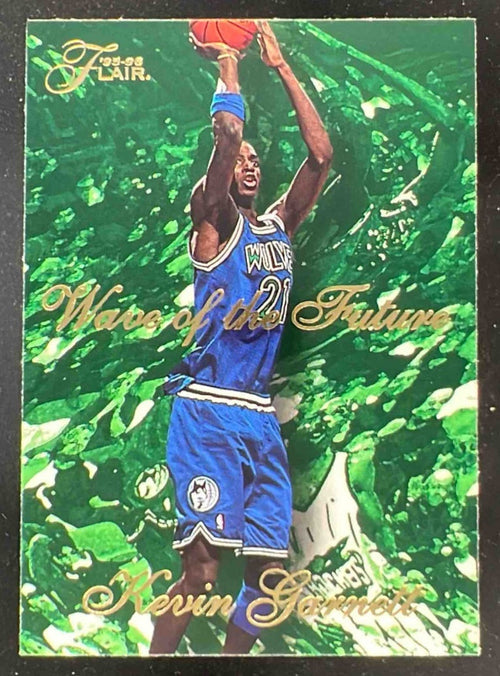 1995-96 Fleer Flair Wave of the Future #3 Kevin Garnett RC