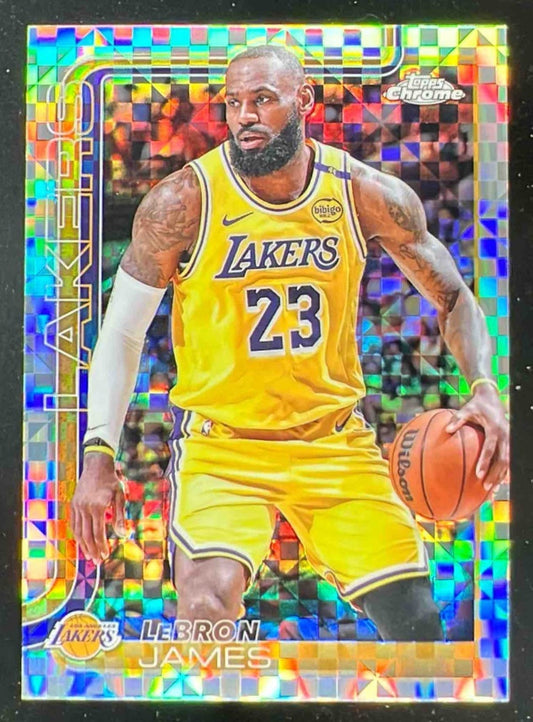 2025-26 Topps Chrome X-Fractor #127 LeBron James