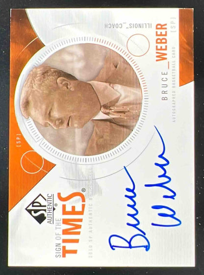 2010-11 SP Authentic Sign of the Times #S-WE Bruce Weber Auto