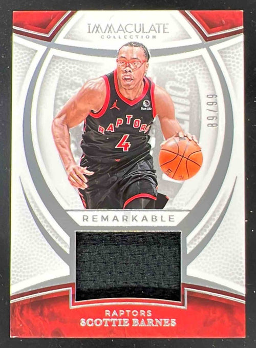2024 Panini Immaculate Collection Remarkable Jerseys #8 Scottie Barnes /99
