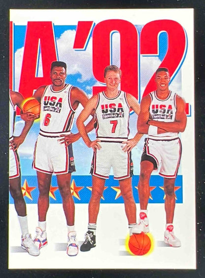 1991-92 Skybox #546 Patrick Ewing Larry Bird Scottie Pippen U
