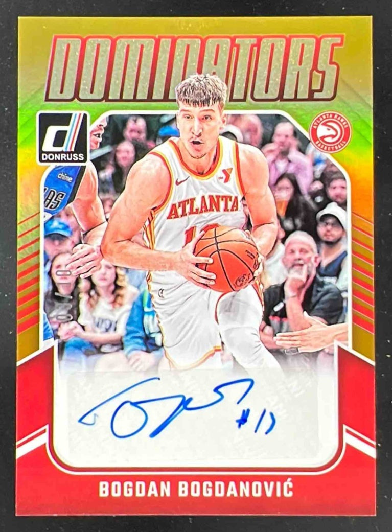 2024-25 Donruss Dominators Autographs Gold #DA-BBH Bogdan Bogdanovic Auto /10