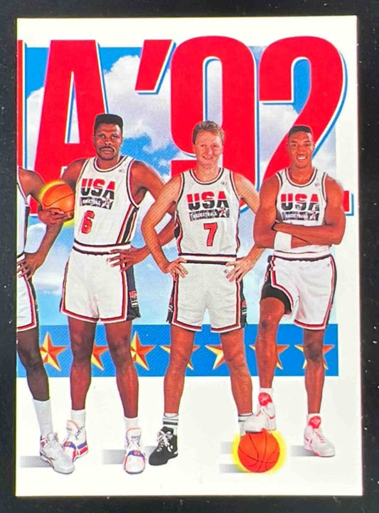 1991-92 Skybox #546 Patrick Ewing Larry Bird Scottie Pippen U