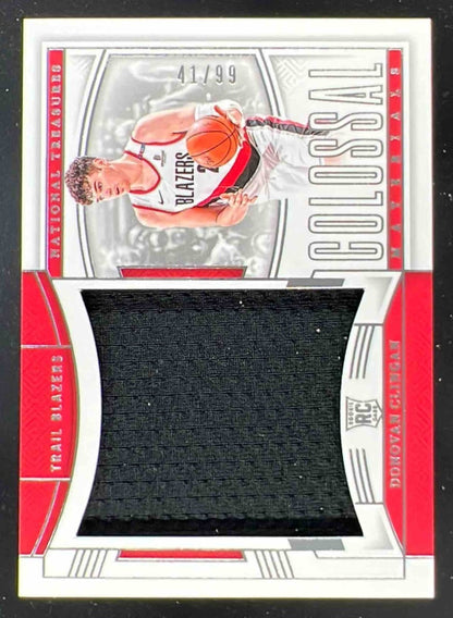 2024 National Treasures Colossal Rookie Materials #CRMCLI Donovan Clingan RC /99