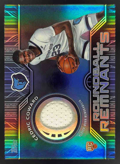 2025-26 Topps Rookie Roundball Remnants #RRR-CC Cedric Coward RC