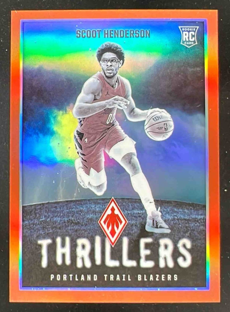 2023-24 Panini Phoenix Thrillers Orange #10 Scoot Henderson RC /49