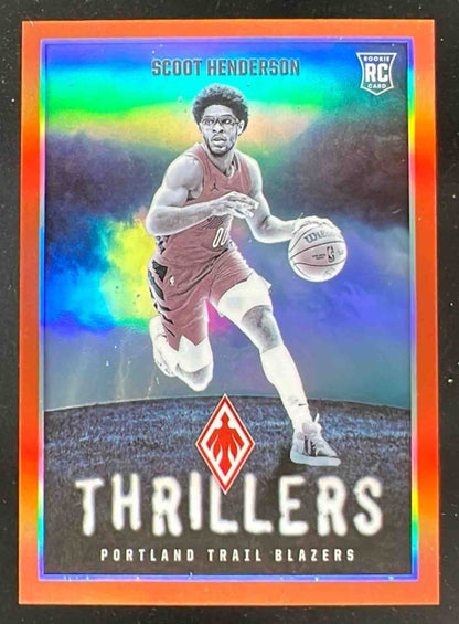 2023-24 Panini Phoenix Thrillers Orange #10 Scoot Henderson RC /49