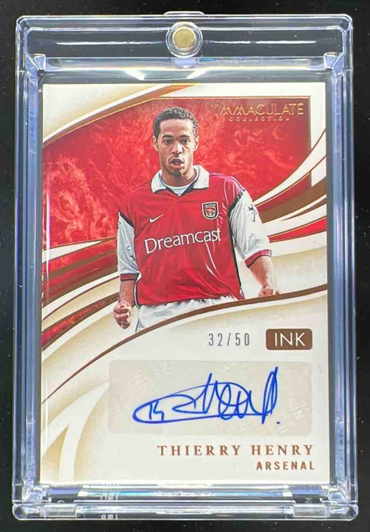 2020 Immaculate Collection Ink Bronze #I-TH Thierry Henry Autograph Auto /50