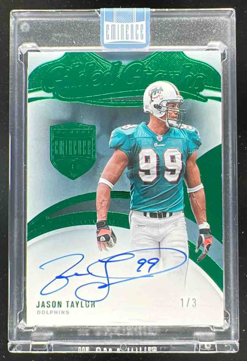 2024 Panini Eminence Gilded Graphs Green #24 Jason Taylor /3