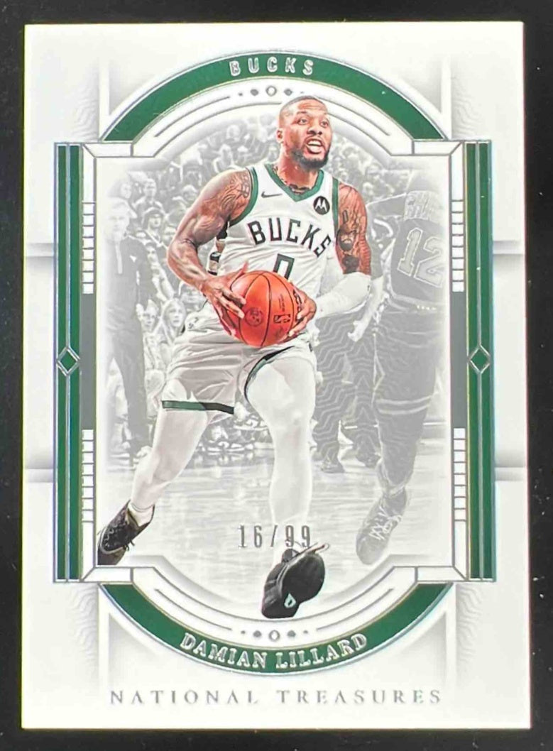 2023-24 Panini National Treasures #8 Damian Lillard /99