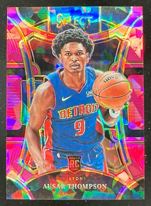 2023-24  Select Pink Cracked Ice Prizms #316 Ausar Thompson RC Mezzanine /99