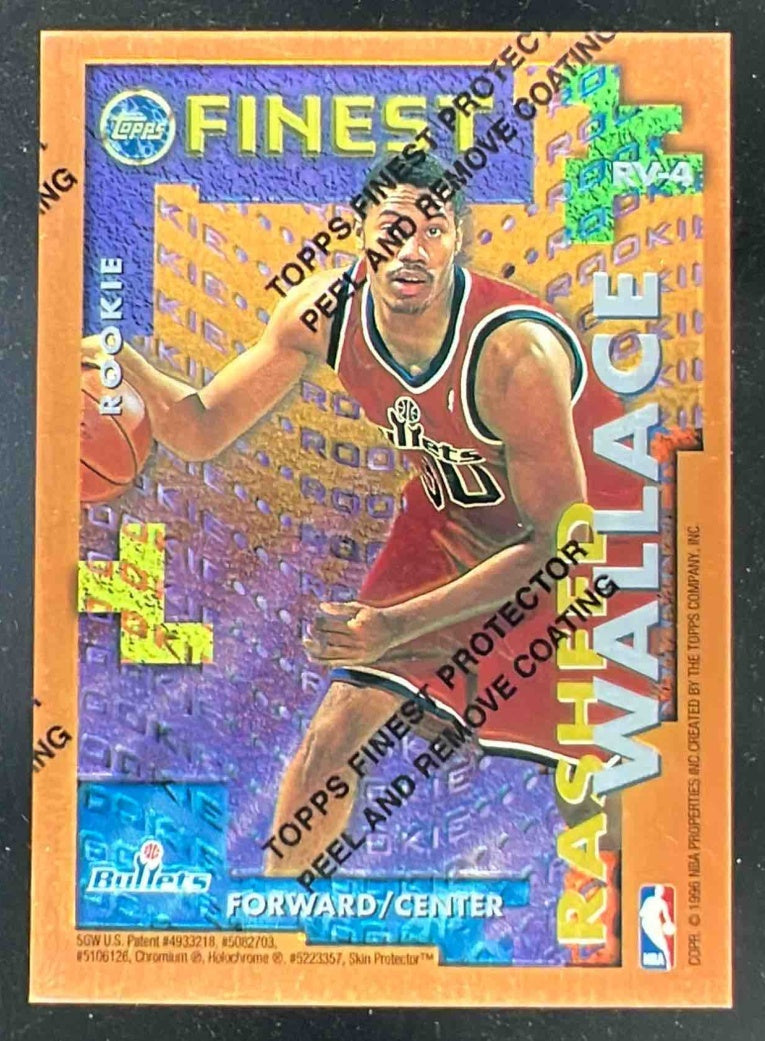1995-96 Topps Finest Rookie/Veteran #RV-4 Rasheed Wallace Chris Webber