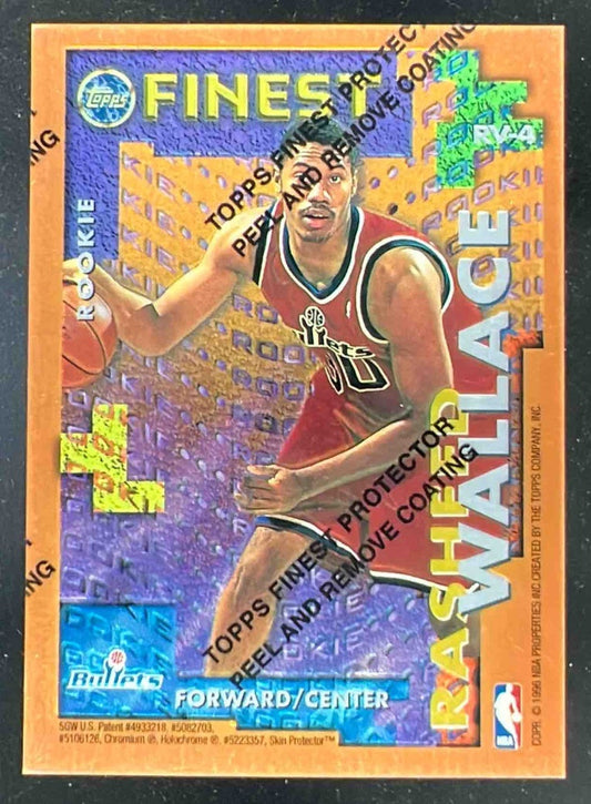1995-96 Topps Finest Rookie/Veteran #RV-4 Rasheed Wallace Chris Webber