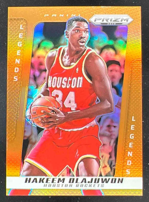 2024-25 Panini Prizm Deca Orange Prizms #208 Hakeem Olajuwon /49