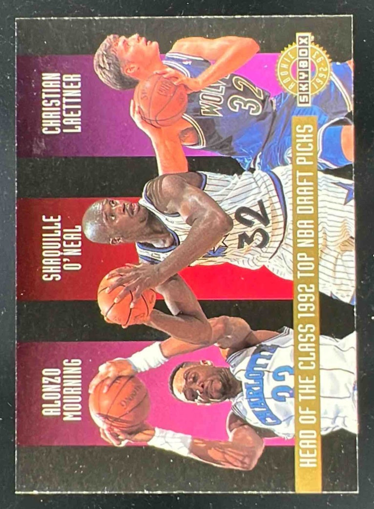 1992-93 Skybox Mourning O'Neal Laettner LaPhonso Jackson Gugliotta RC /20000