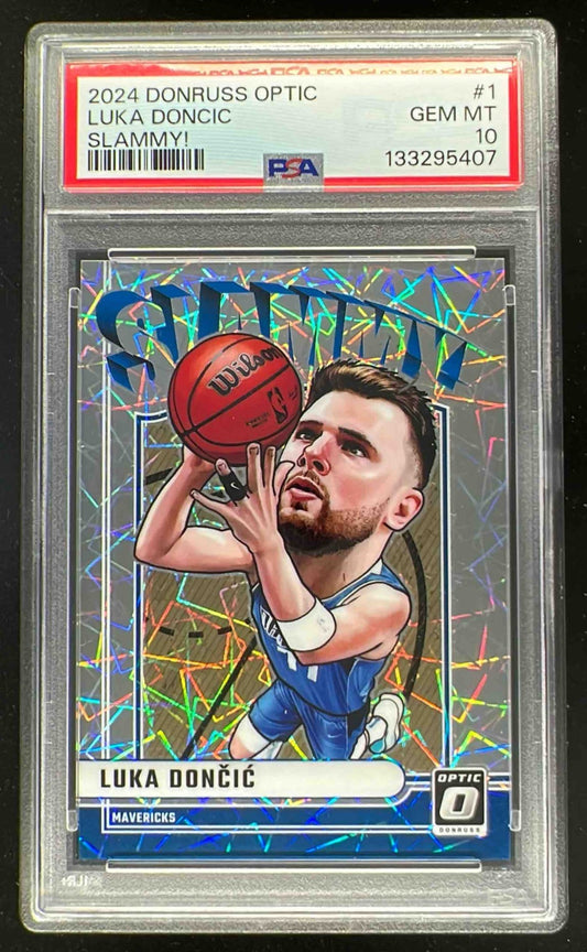 2024-25 Panini Donruss Optic Slammy! #1 Luka Doncic PSA 10