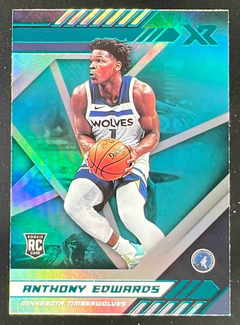 2020-21 Panini Chronicles Teal #295 Anthony Edwards RC