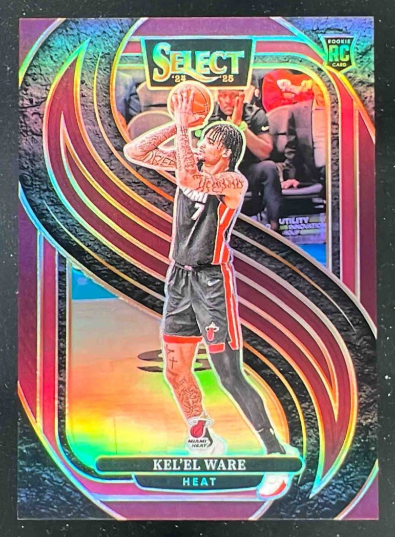 2024-25 Panini Select Premier Maroon Prizm #191 Kel'el Ware RC /175