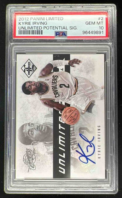2012-13 Limited Unlimited Potential Signatures Kyrie Irving RC Auto /199 PSA 10