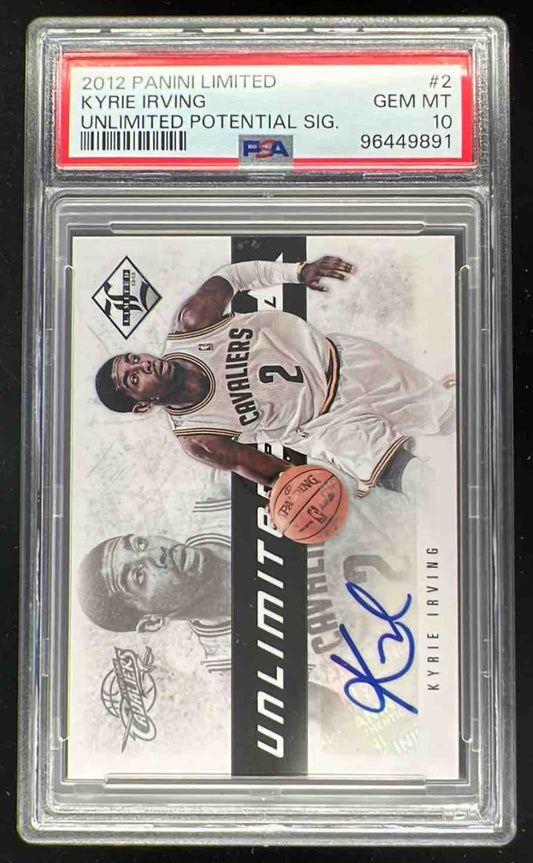 2012-13 Limited Unlimited Potential Signatures Kyrie Irving RC Auto /199 PSA 10