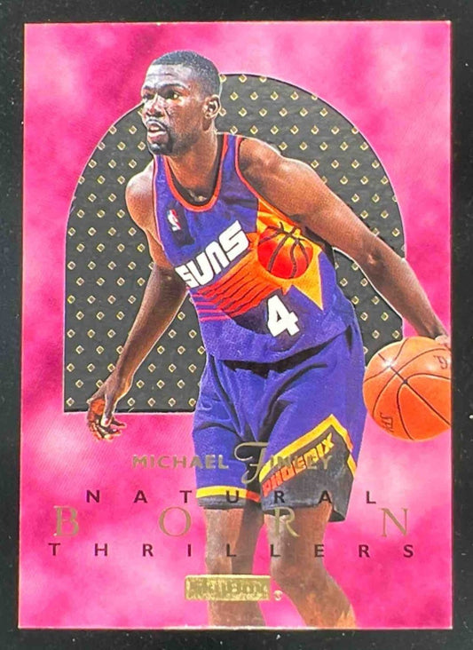 1995-96 Skybox E-XL Natural Born Thrillers #8 Michael Finley RC