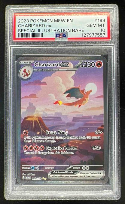 2023 Pokemon SV 151 - MEW EN #199/165 Charizard ex PSA 10