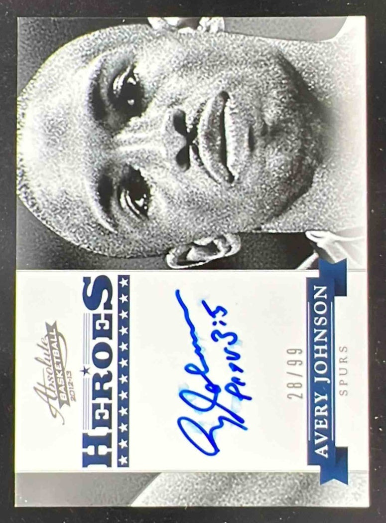 2012-13 Panini Absolute Heroes Autographs #27 Avery Johnson Auto /99