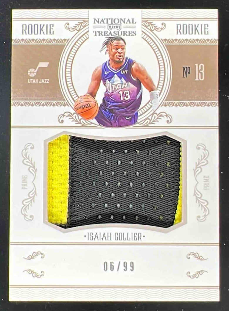 2024-25 Panini National Treasures Rookie Patches #159 Isaiah Collier RC /99