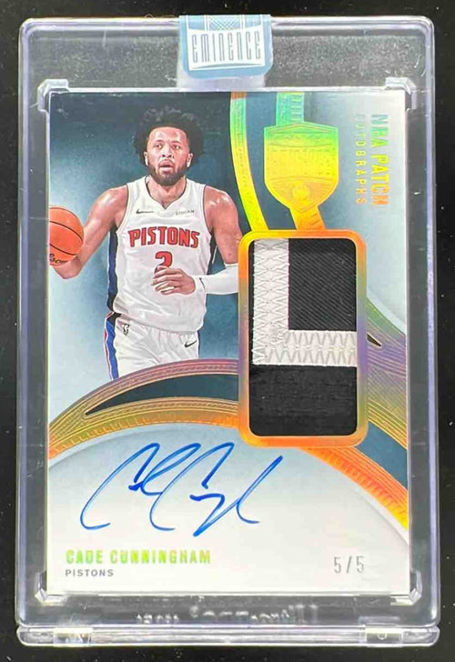 2024 Panini Eminence Eminence Patch Autographs Gold #14 Cade Cunningham Auto /5