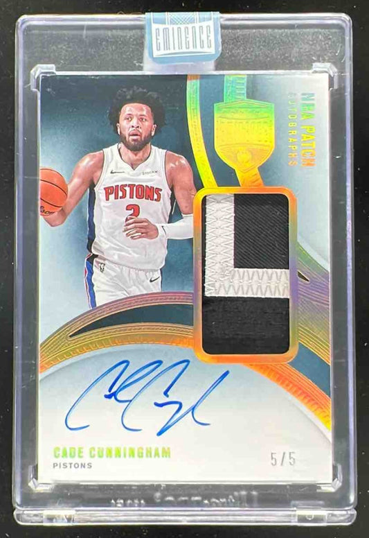 2024 Panini Eminence Eminence Patch Autographs Gold #14 Cade Cunningham Auto /5
