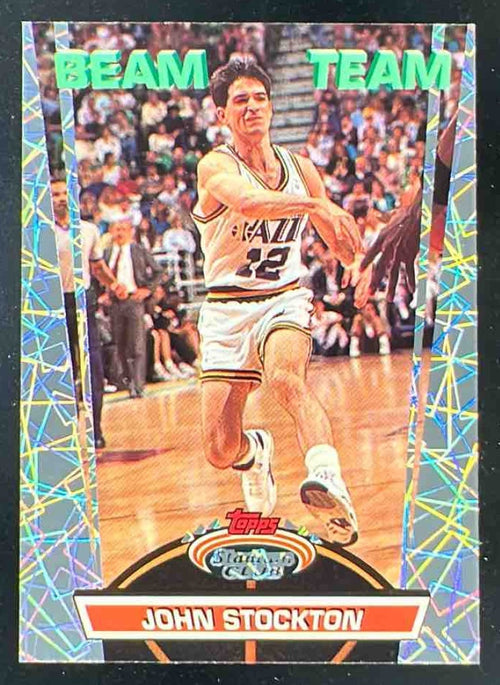1992-93 Topps 93 Stadium Club Beam Team #11 John Stockton