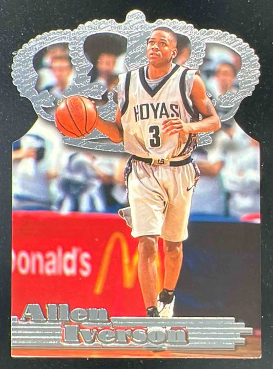 1996-97 Pacific Power Platinum Crown Die Cuts #PC-4 Allen Iverson RC