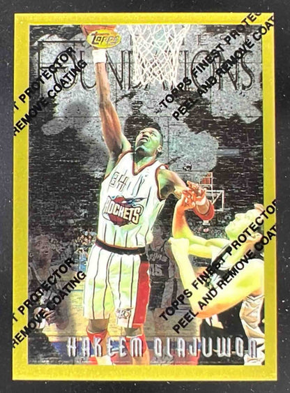 1996-97 Topps Finest Gold #281 Hakeem Olajuwon