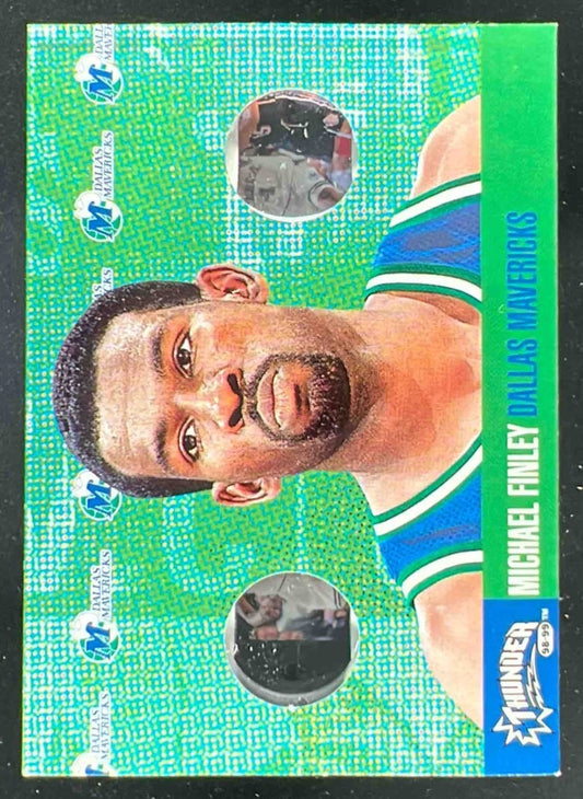 1998-99 Skybox x Thunder Flight School #3 Michael Finley