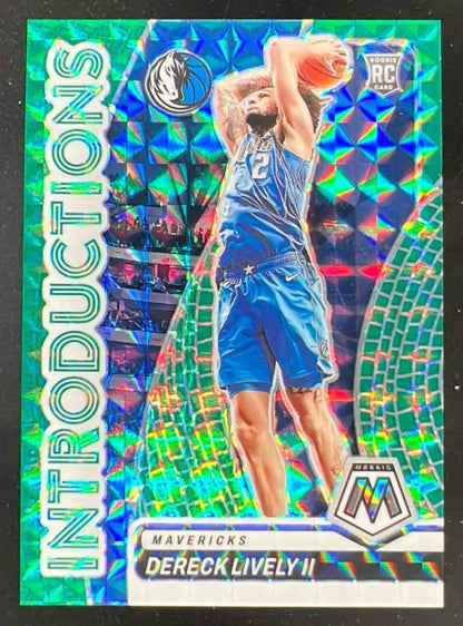 2023-24 Panini Mosaic Introductions Mosaic Teal #1 Dereck Lively II RC /75