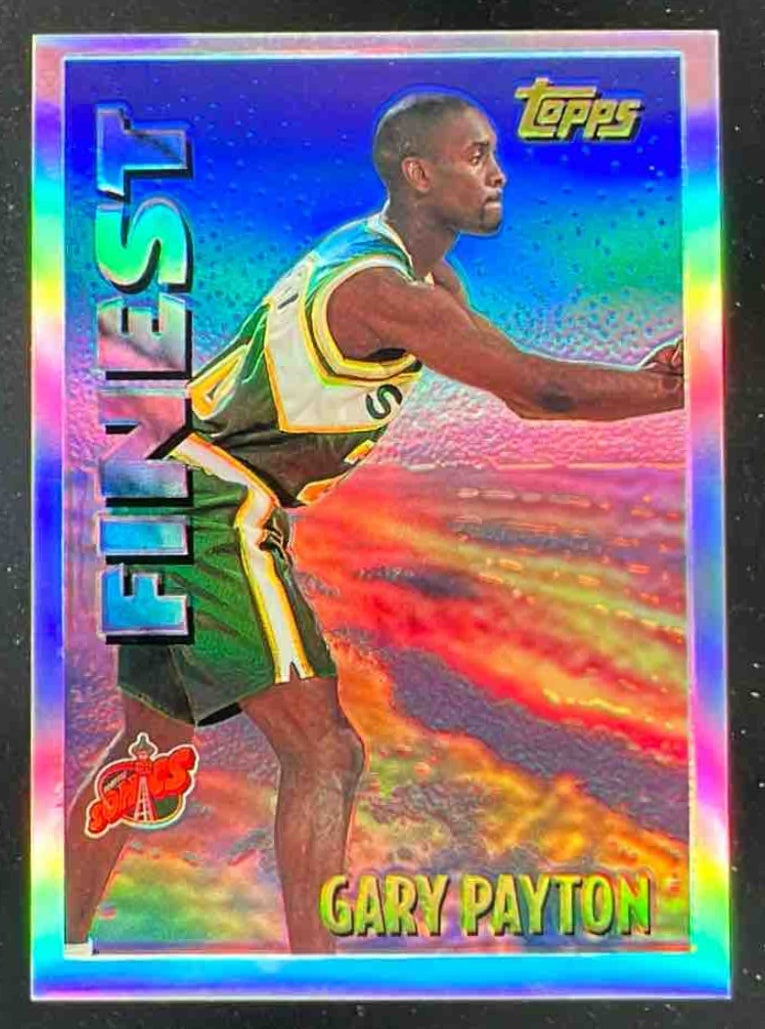 1995-96 Topps Mystery Finest Refractor #M13 Gary Payton