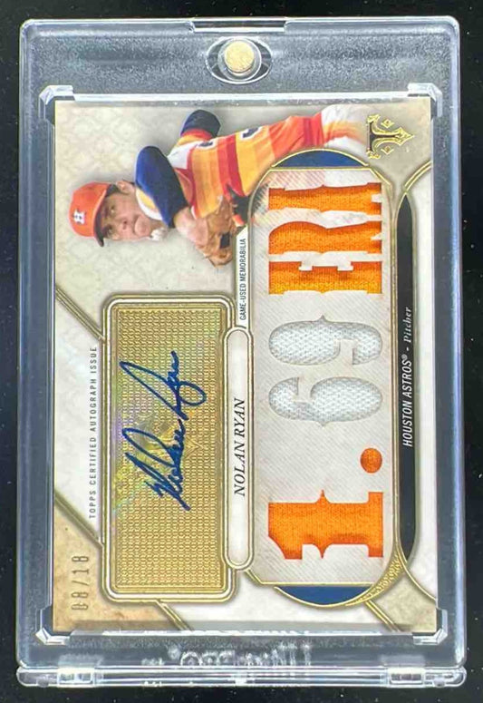 2017 Topps Triple Threads Autograph Relics #TTAR-NR1 Nolan Ryan Auto /18