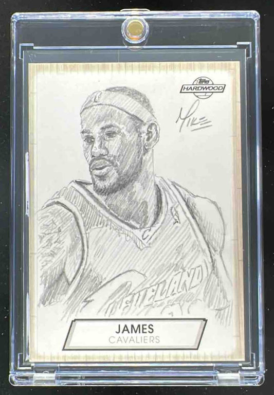 2008-09 Topps Hardwood Sketches #HS-LJ LeBron James 1/1