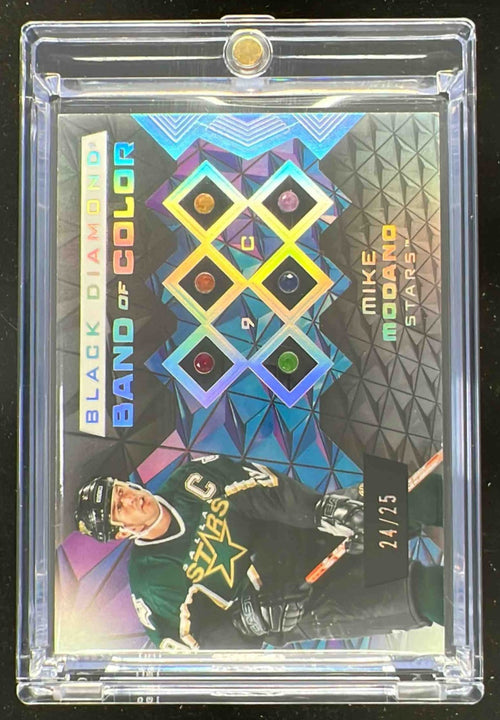 2025-26 Upper Deck Black Diamond Band of Color #BC-MM Mike Modano /25