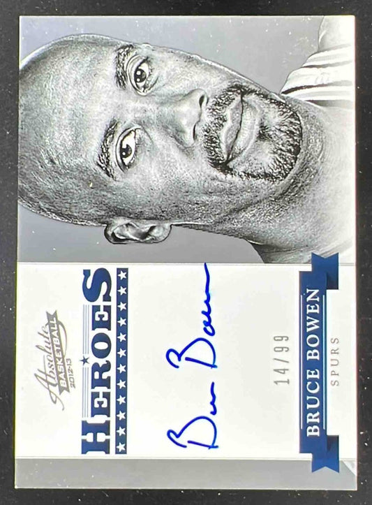 2012-13 Panini Absolute Heroes Autographs #47 Bruce Bowen Auto /99