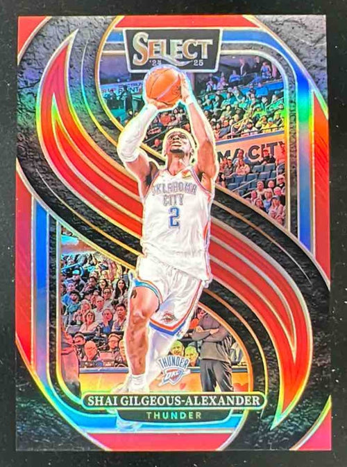 2024-25 Panini Select Premier Red Prizm #131 Shai Gilgeous-Alexander /199