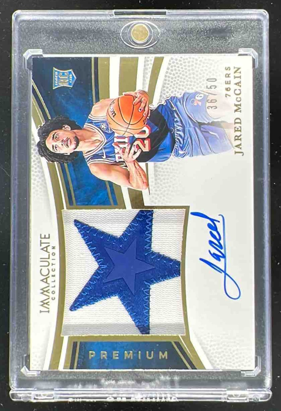2024-25 Immaculate Collection Premium Patch Autographs #34 Jared McCain Auto /50
