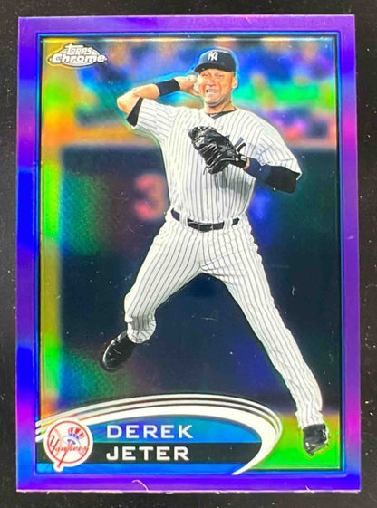 2012 Topps Chrome Purple Refractors #84 Derek Jeter